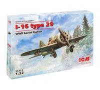 ICM 32003 - 1:3 2 I-16 Type 29, Seconde Guerre Mondiale Soviet Fighter - Neuf