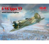 ICM 32005 1/32 Maquette Avion I-16 Type 17, Chasseur WWII Soviétique