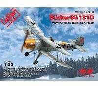 ICM 32030 - 1:3 2 Bücker Bue 131D, WWII Allemand Training Avion (100% New Molds)