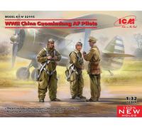ICM 32115 MAQUETTE WWII CHINA GUOMINDANG AF PILOTS (100% NEW MOLDS) 1/32
