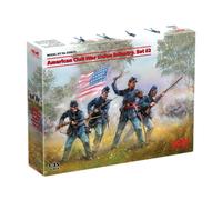 ICM 35023 - 1/35 Américain Civile Guerre Union Infantry. Jeu #2 (100% New Molds)