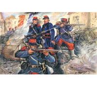ICM 35061 1/35 French Line Infantry (1870-1871) (4 Figurines - 1 Agent, 3 Soldie