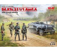 ICM 35103 1/35 Sd.Kfz.251/1 Ausf.A Avec Infanterie Allemande