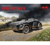 ICM 35110 - 1:3 5 Sd.kfz. 247 Ausf.b, Allemand Commande Armor Véhicule - Neuf