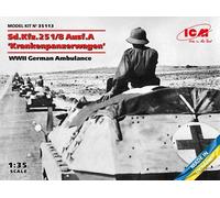 ICM 35113 1:35 Sd.Kfz.251/8 Ausf.A Ambulance Militaire WWII Kit Char
