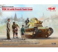 ICM 35338 1/35 FCM 36 Kit Vari Véhicule Militaire Avec Équipage Français