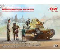 ICM 35338 MAQUETTE FCM 36 WITH FRENCH TANK CREW 1/35