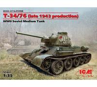 ICM 35366 1/35 T-34/76 (Late 1943 Production), WWII Soviet Medium Tank (100 %