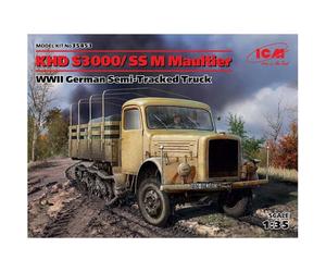 Icm 35453 Modèle Kit Khd S3000/Ss M Mule Wwii German Semi De Tracked Truck-Icm
