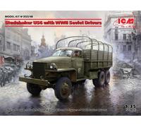 ICM 35510 1/35 Studebaker US6 With WWII Soviet Drivers
