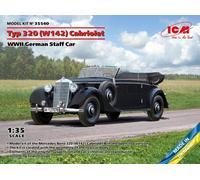ICM 35540 1/35 Typ 320 (W142) Cabriolet, Allemand WWII Staff Voiture