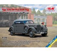 ICM 35542 1/35 Typ 320 (W142) Cabriolet Souple Top, Allemand WWII Staff Voiture