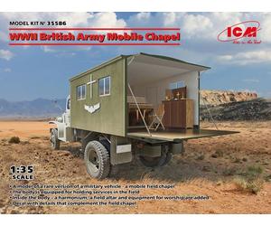 Icm 35586 - 1:3 5 - WWII Britannique Armée Mobile Chapel (Chapelle) - Neuf