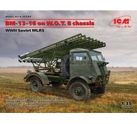 Bm-13-16 On W.o.t. 8 Chassis, Wwii Soviet Mlrs - 1:35e - Icm