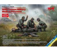 ICM 35620 - 1:3 5 WWII Allemand Militaire Medical Personnel (100% Neuf Molds) -
