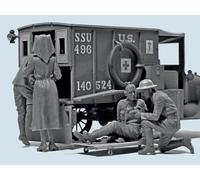 (ICM35694) - ICM 1:35 - WWI US Medical Personnel 4 Figs