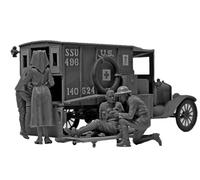 ICM 35694 Figurines WWI Us Medical Slides, Jeu