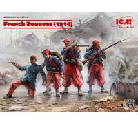 ICM 35709 - 1:3 5 de France Zouaves (1914) (4 Figurines) - Neuf
