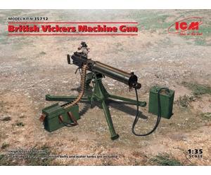 ICM 35712 1/35 Mitrailleuse Britannique Vickers (100% Nouvelles Moulages)