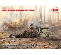 Icm 35713 1/35 Wwi British Vickers Mg Crew (Vickers Mg & 2 Figures) (100% Neuf)