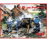 ICM 35801 Maquette Pak 36(r) Allemande avec Personnel 7,62 cm