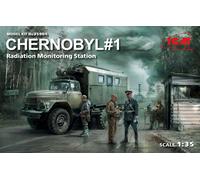 Chernobyl1.radiation Monitoring Stat(zil-131kshm Truck&5figu&diorambase W.backgr - 1:35e -