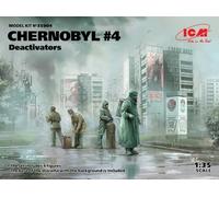 ICM 35904 Kit Chernobyl#4 Déactivateurs 1/35 (4 Figurines)