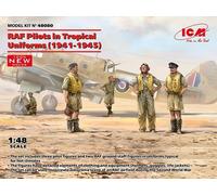 ICM 48080 - 1:48 Raf Pilots IN Tropical Uniforms (1941-1945) (100% Neuf Molds)