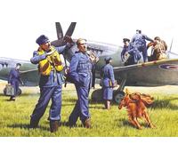 ICM 48081 MAQUETTE RAF PLIOTEN UND BODENPERSONAL 1/48