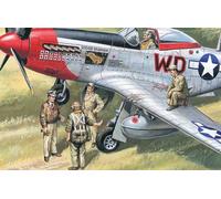 ICM 48083 - 1:48 USAAF Pilotes Et Personnel au Sol - Neuf