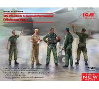 ICM 48087 - 1:48 US Pilots & Ground Personnel (Vietnam Guerre) (5 Figures) -