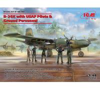 ICM 48280 - 1:48 B-26K Avec Pilotes USAF Et Personnel Au Sol - Neuf