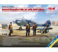 ICM 48313 1/48 Bristol Beaufort Mk.IA Avec Pilotes De La RAF