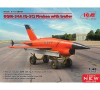 ICM 48401 MAQUETTE BQM-34A (Q-2C) FIREBEE WITH TRAILER (1 AIRPLANE AND TRAILER)