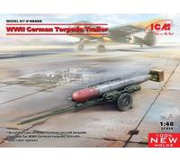 ICM 48404 1/48 WWII Remorque De Torpille Allemande (100% Nouvelles Moulages)
