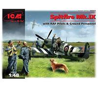 ICM 48801 - Spitfire MK.IX avec Pilotes de la RAF et Personnel au Sol