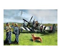 Icm 48801 Spitfire Mk Ix Avec Pilotes De La Raf Et Personnel Au Sol