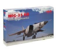 ICM 48902 Kit de modélisation MiG-25 RB Sovit Reconnaissance Bâche Noir