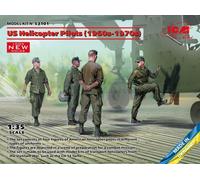 ICM 53101 1/35 US Hélicoptère Pilots (1960s-1970s) (100% New Moules)