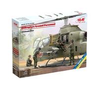 ICM 53102 - 1:3 5 Helicopters Ground Personnel (Vietnam Guerre) (100% New Molds)