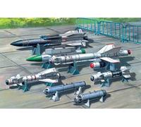 Soviet Air-to-surface Armament (x-29t,x-31p,x-59m Missiles, B-13l, B-8m1 Rockets Containers, Kab-500kr Bombs)- 1:72e - Icm