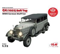 ICM 72472 1/72 G4 (1935 Production) Souple Top, WWII German Staff Voiture, Clip