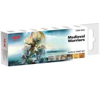 ICM - Acrylic Paint Set For Medieval Warriors |icm|3066| Maquette Char Promo