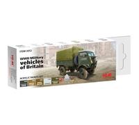 ICM - Acrylic Paints Set For Wwii Military Vehicles Of Britain |icm|3052|