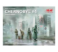 Icm - Chernobyl 4 Deactivatorsmaquette Figurine Chernobyl 4 Deactivators Icm 35904 1/35ème Maquette Char Promo Figurine Miniature