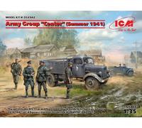 ICM Maquette Groupe d'armées Centre (1941) – Kfz.1 L3000S – Infanterie allemande 4 figurines – 1:35
