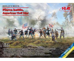 ICM DS3519 - 1:3 5 Fierce Battle. Américain Civile Guerre Jeu 2 - Neuf