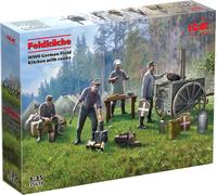 ICM Maquette Feldküche 1:35 – Cantine allemande WWII avec cuisiniers