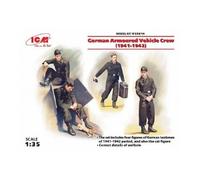 Icm - German Armoured Vehicle Crew (1941-1942)Maquette Figurine German Armoured Vehicle Crew (1941-1942) Icm 35614 1/35ème Maquette Char Promo Figurine Miniature
