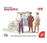 Icm - Henry Ford & Comaquette Figurine Henry Ford & Co Icm 24003 1/24ème Maquette Char Promo Figurine Miniature